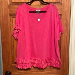 2x fringe tshirt NWT